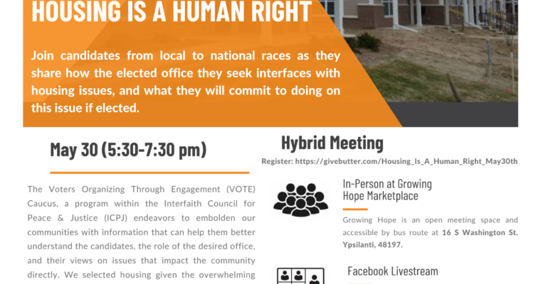 Candidate Forum: Housing is a Human Right